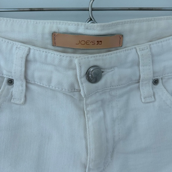 Joe’s Jeans The Ozzie Mid Rise Cutoff Denim Shorts in White Size 25 - Picture 4 of 11